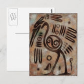 Mexicaanse grotgravures Folk Art Briefkaart (Voorkant / Achterkant)