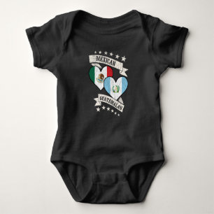 Mexicaanse Guatemalteekse hartvlaggen Mexico Guate Romper
