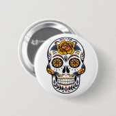 Mexicaanse Halloween Mask Pin Button (Voorkant /achterkant)