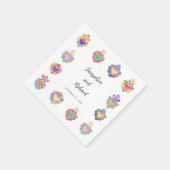 Mexicaanse hart bruiloft uitnodiging servet (Hoek)