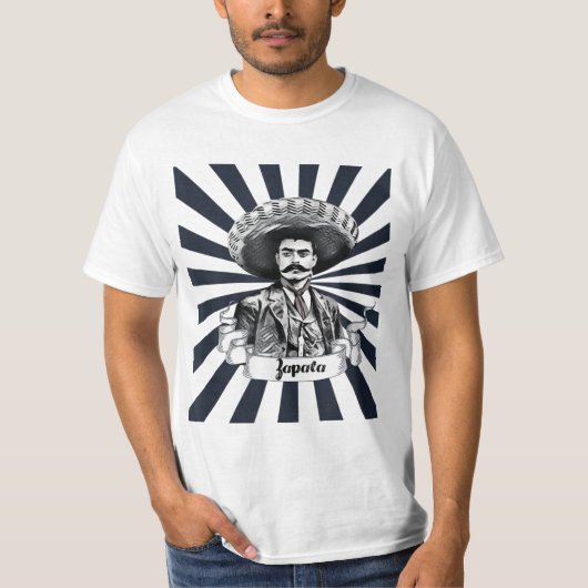Mexicaanse held Emiliano Zapata T-shirt (Voorkant)