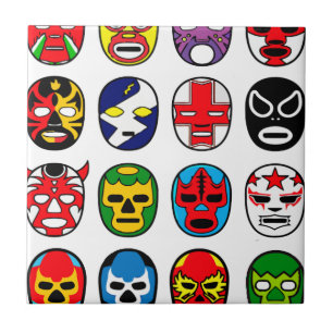 Mexicaanse het Worstelen van Libre Luchador van Tegeltje