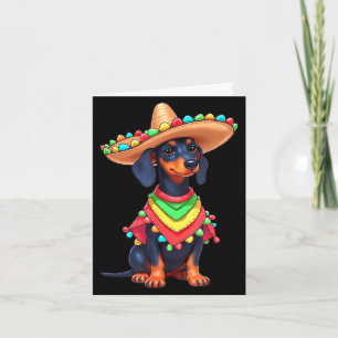 Mexicaanse hond fiesta grappige cinco de mayo hond kaart