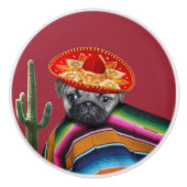 Mexicaanse hond keramische knop (Voorkant)