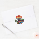 Mexicaanse hond ronde sticker (Envelop)
