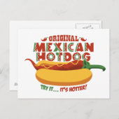 Mexicaanse hotdog briefkaart (Voorkant / Achterkant)