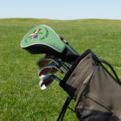 Mexicaanse Ierse VS Vlaggen Shamrock gepersonalise Golfheadcover (Insitu)