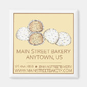 Mexicaanse Italiaanse trouwkoekjes Sneeuwballen Ba Magneet (Voorkant)