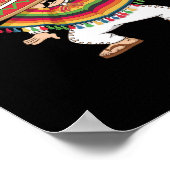 Mexicaanse Jongen Dabbing Poncho Cinco de Mayo Poster (Hoek)