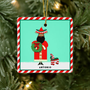 Mexicaanse Kerstman Prettig Kerstfeest Keramisch Ornament