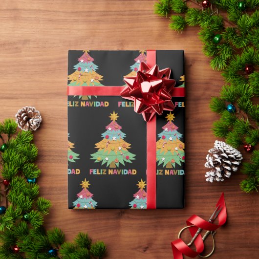 Mexicaanse Kerstmis Feliz Navidad Cadeaupapier (Feestdagen Geschenken)