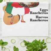 Mexicaanse keukenhanddoek - Huevos Rancheros (Gevouwen)