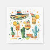 Mexicaanse kleurrijke drinken servet (Voorkant)