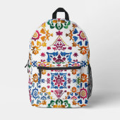 Mexicaanse kleurrijke ster Tegel Bedrukte Rugzak (Voorkant)