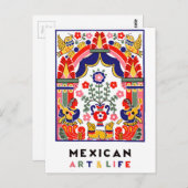 mexicaanse kunst en leven briefkaart (Voorkant / Achterkant)