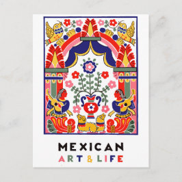mexicaanse kunst en leven briefkaart