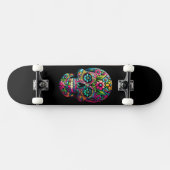 Mexicaanse kunstschedel skateboard (Horizontaal)