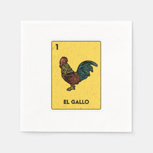 Mexicaanse Lottery Bingo Gamer Card Casino Servet