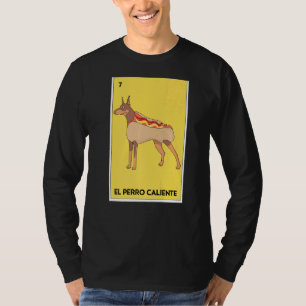 Mexicaanse Lottery El Perro Caliente Bingo Card Ga T-shirt