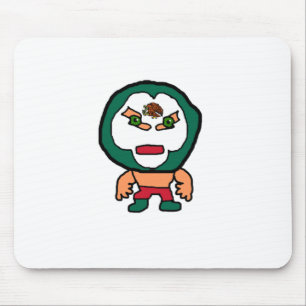 Mexicaanse Lucha Libre Wrestler Handgetrokken Cart Muismat