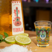 Mexicaanse Mariposa Sugar Skull Shot Glas