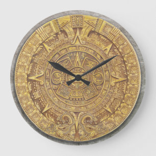 Mexicaanse Mayan/Aztec Calendar Clock Grote Klok