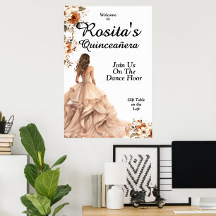 Mexicaanse Meisjes 15e Verjaardag Quinceanera Poster