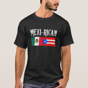 Mexicaanse Mexicaanse vlag Puerto Rico T-shirt