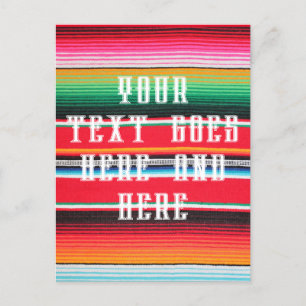 mexicaanse mexico poncho serape background briefkaart