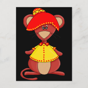 Mexicaanse muis voor kinderen briefkaart