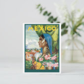 Mexicaanse Native Woman Briefkaart (Staand voorkant)