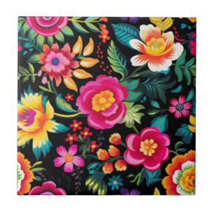 Mexicaanse Noche de Flores Tegeltje