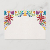 Mexicaanse Nuestra Boda Bloemen Botanische bruilof Informatiekaartje (Achterkant)