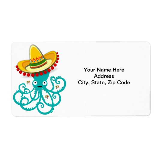 Mexicaanse Octopus Labels (Voorkant)