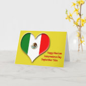 Mexicaanse Onafhankelijkheid Dag 16 September Kaart (Gele Bloem)
