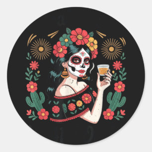 Mexicaanse onafhankelijkheidsdag viva-mexico cabro ronde sticker