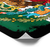 Mexicaanse Onafhankelijkheidsdag Viva Mexico Vrouw Poster (Hoek)