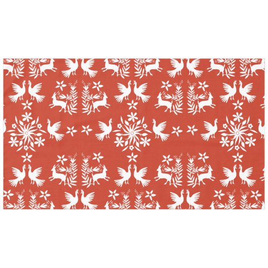 Mexicaanse Otomi Home Decor Tafelkleed (Voorkant (Horizontaal))