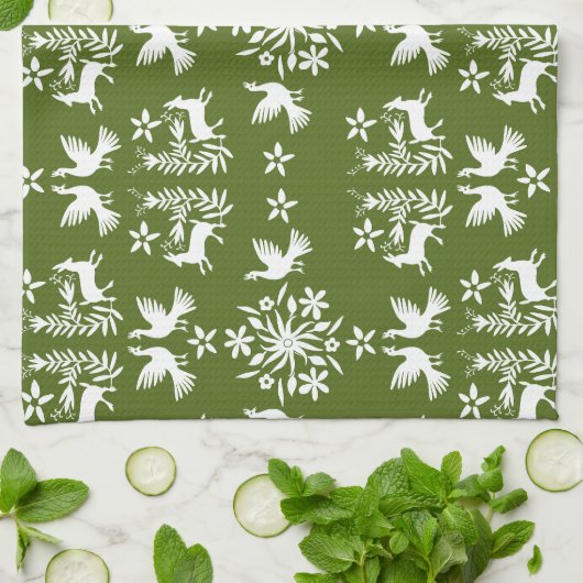 Mexicaanse Otomi Home Decor Theedoek (Gevouwen)