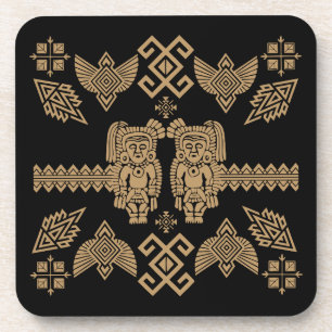 Mexicaanse Otomi Huisdecoratie Bier Onderzetter