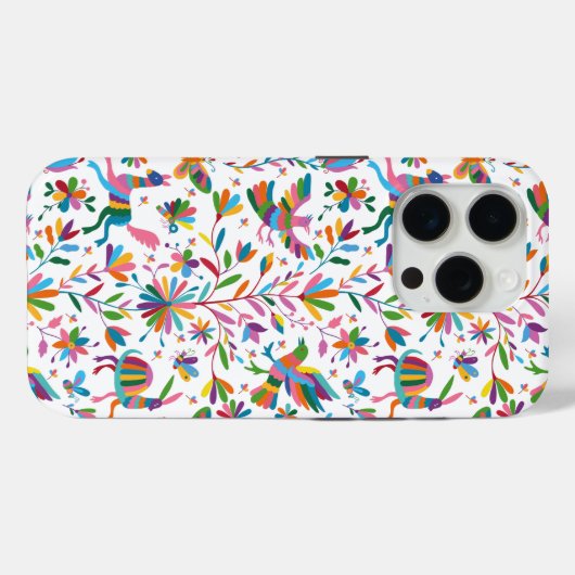 Mexicaanse Otomi Style Bright Pattern Case-Mate iPhone Case (Achterkant (horizontaal))
