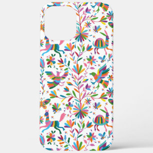 Mexicaanse Otomi Style Bright Pattern iPhone 12 Pro Max Hoesje