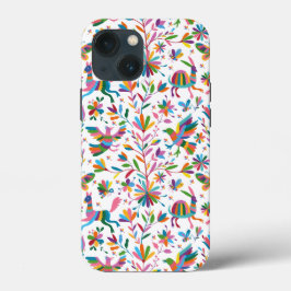 Mexicaanse Otomi Style Bright Pattern iPhone 13 Mini Hoesje