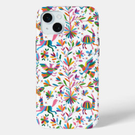Mexicaanse Otomi Style Bright Pattern iPhone 15 Mini Hoesje