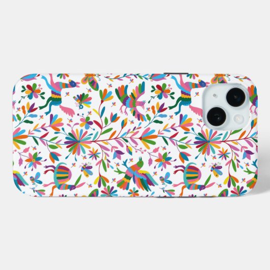 Mexicaanse Otomi Style Bright Pattern Case-Mate iPhone Case (Achterkant (horizontaal))