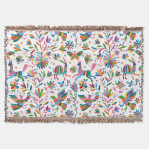 Mexicaanse Otomi Style Bright Pattern Deken