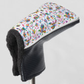 Mexicaanse Otomi Style Bright Pattern Golfheadcover (3/4 voorkant)