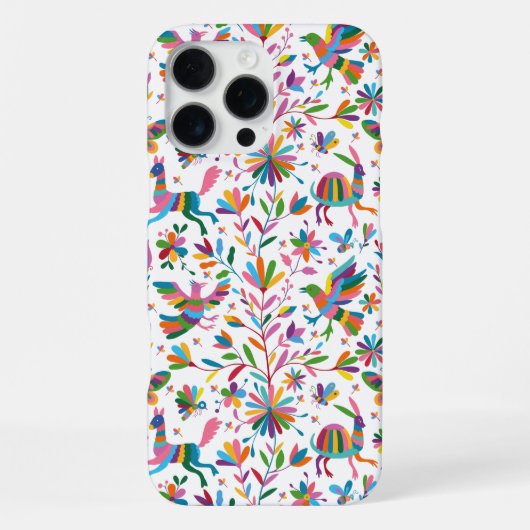 Mexicaanse Otomi Style Bright Pattern iPhone Hoesje (Achterkant)