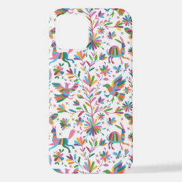 Mexicaanse Otomi Style Bright Pattern iPhone 12 Hoesje