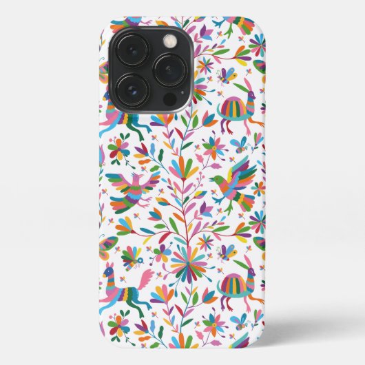 Mexicaanse Otomi Style Bright Pattern iPhone Hoesje (Achterkant)